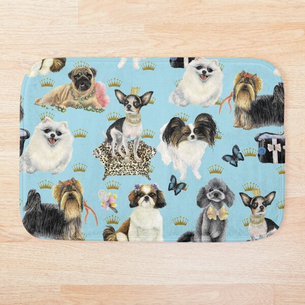 SASSY TOY DOGS Bath Mat