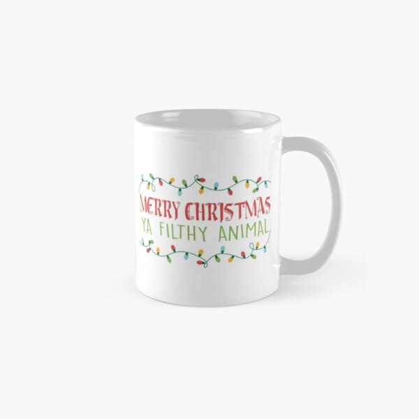 Merry Christmas Ya Filthy Animal Coffee Mugs - Red or Green – Gia Roma