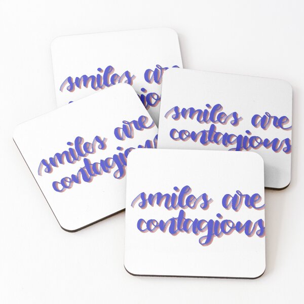 Item preview, Smiles Are Contagious Calligraphy Writing Purple designed and sold by zuzannaaa.