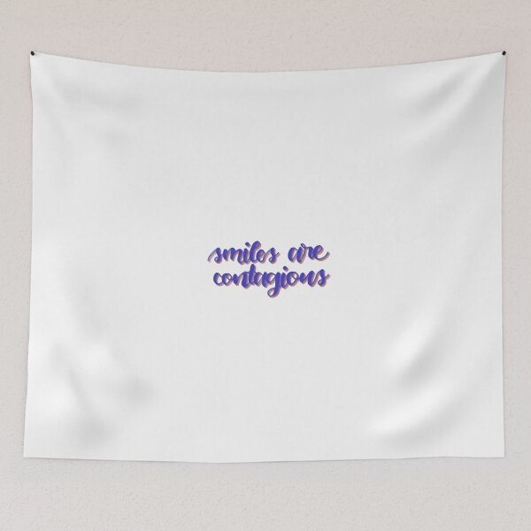 Item preview, Smiles Are Contagious Calligraphy Writing Purple designed and sold by zuzannaaa.