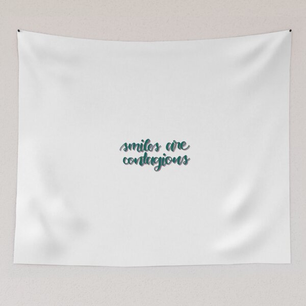 Item preview, Smiles Are Contagious Calligraphy Writing Green designed and sold by zuzannaaa.