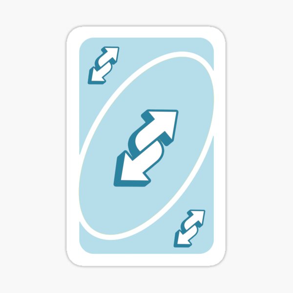 Custom Discord Emoji — uno reverse card (blue/yellow,/red/green