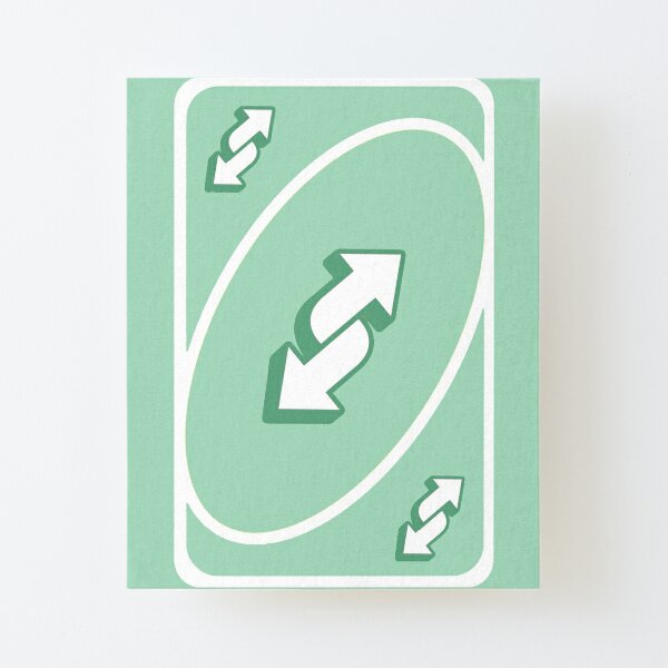 reverse uno cards in all colors Canvas Print for Sale by Ari Lask