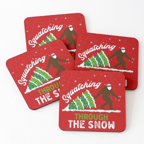 Item preview, Squatching Through the Snow Funny Bigfoot Christmas designed and sold by strangeology.