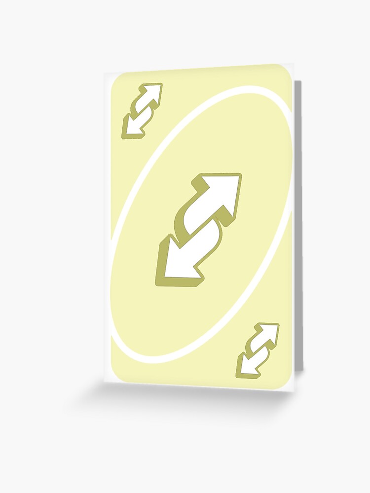 Yellow Uno Reverse Card 