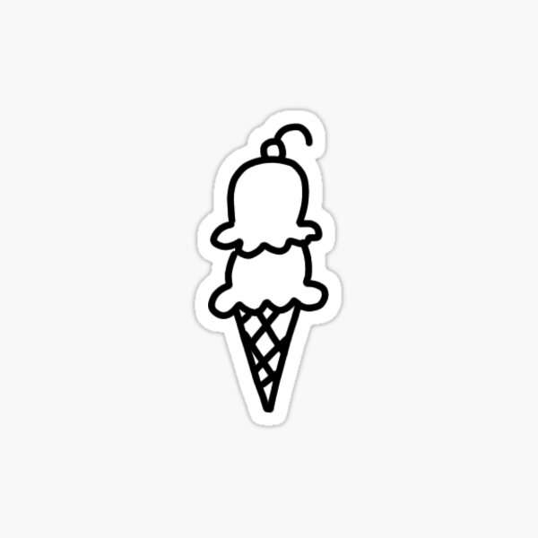 Cone Ice Cream Drawing On Lined Paper High-Res Vector Graphic - Getty Images