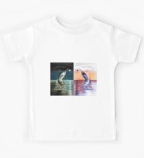 Moonlit Marlin Inverted Reflection Kids Tee