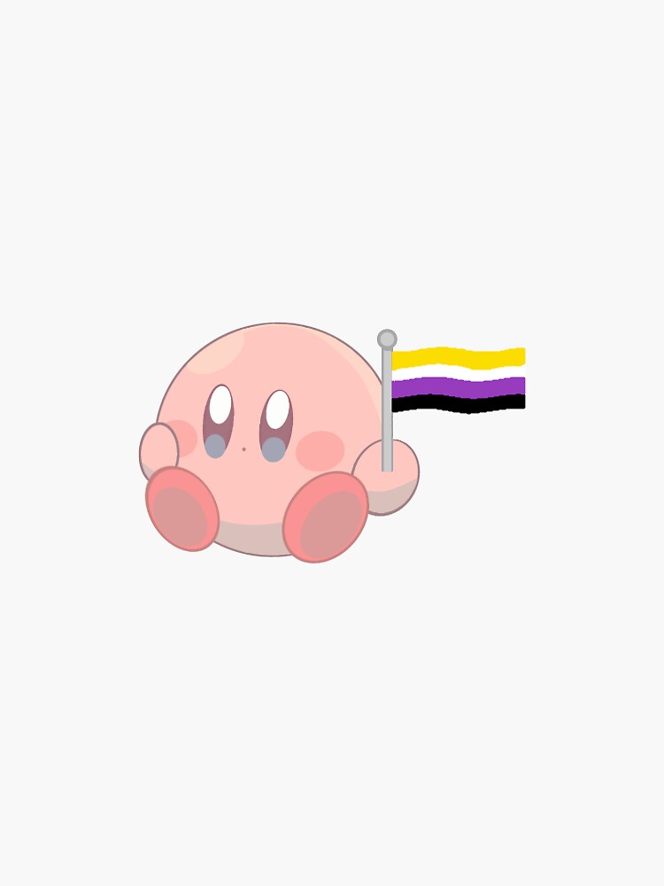 Kirby Non Binary Flag <3 by socpun