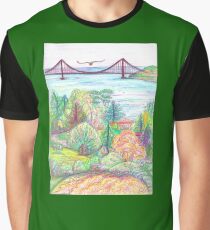 Golden Gate - Berkeley Tilden View Graphic T-Shirt