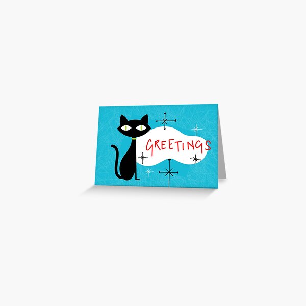 Retro Inspired Greeting Card Greeting Card