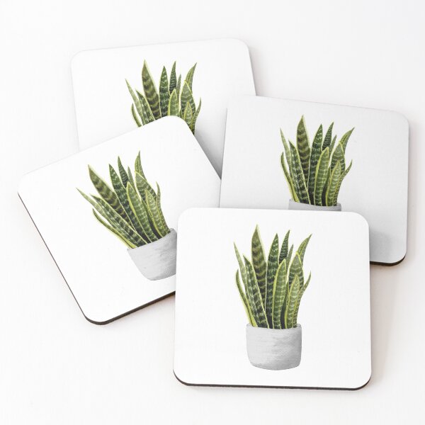 Item preview,  Watercolor snake plant in a pot designed and sold by fengyuhao.