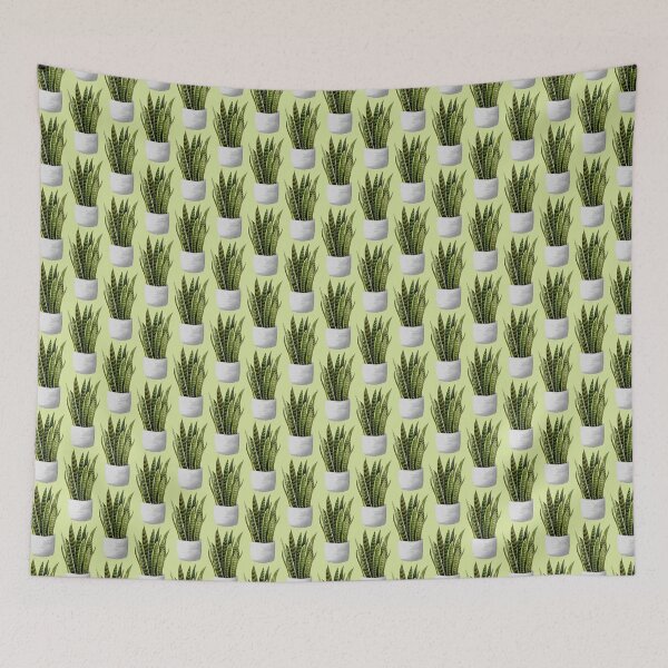 Item preview,  Watercolor snake plant in a pot designed and sold by fengyuhao.