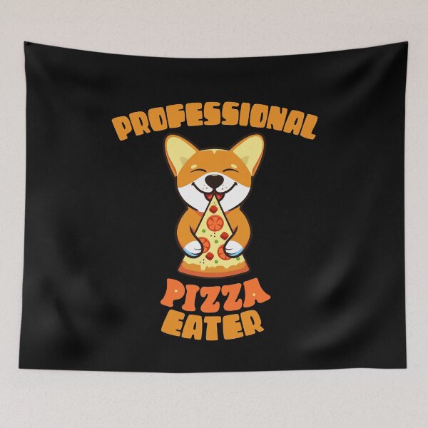 Item preview, Professional Pizza Eater Corgi designed and sold by zenpatterns.