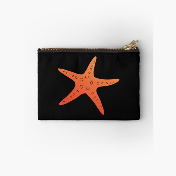Item preview, Red and Orange Sea Star on black designed and sold by CaptinAubs.
