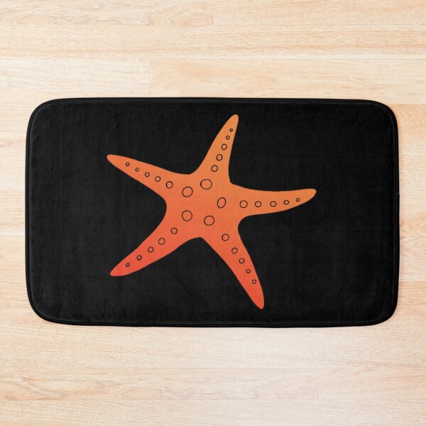 Item preview, Red and Orange Sea Star on black designed and sold by CaptinAubs.