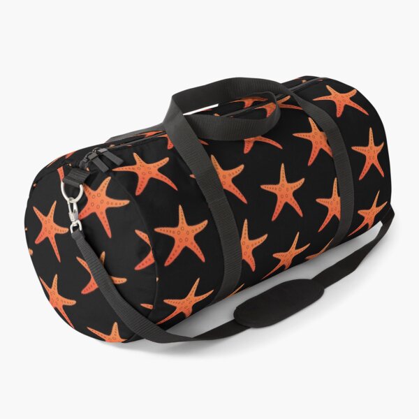 Item preview, Red and Orange Sea Star on black designed and sold by CaptinAubs.