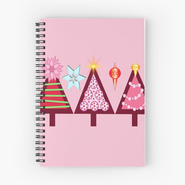 Item preview, Christmas Trees on Pink  designed and sold by Sharon Schwalbe.