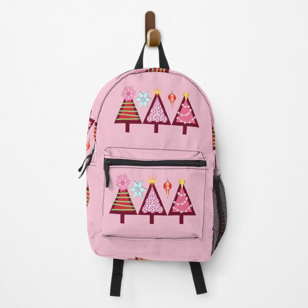 Item preview, Christmas Trees on Pink  designed and sold by Sharon Schwalbe.