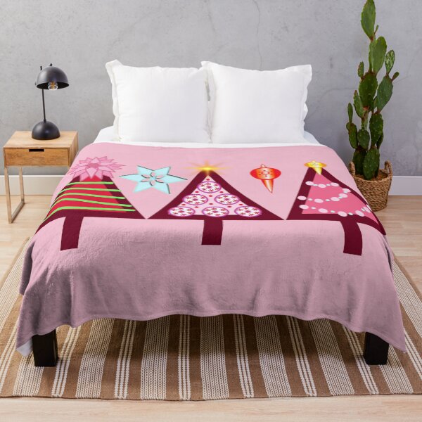 Item preview, Christmas Trees on Pink designed and sold by Sharon Schwalbe.