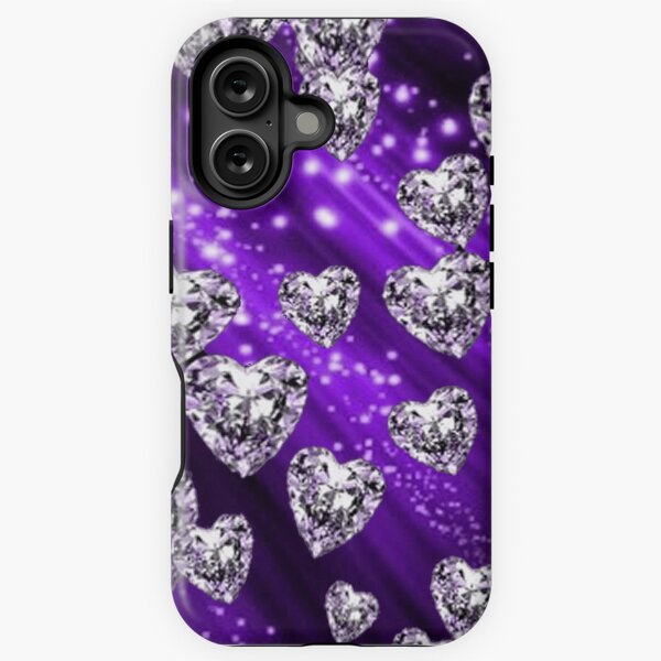 Item preview, Purple Sparkle Diamond Hearts designed and sold by HavenDesign.