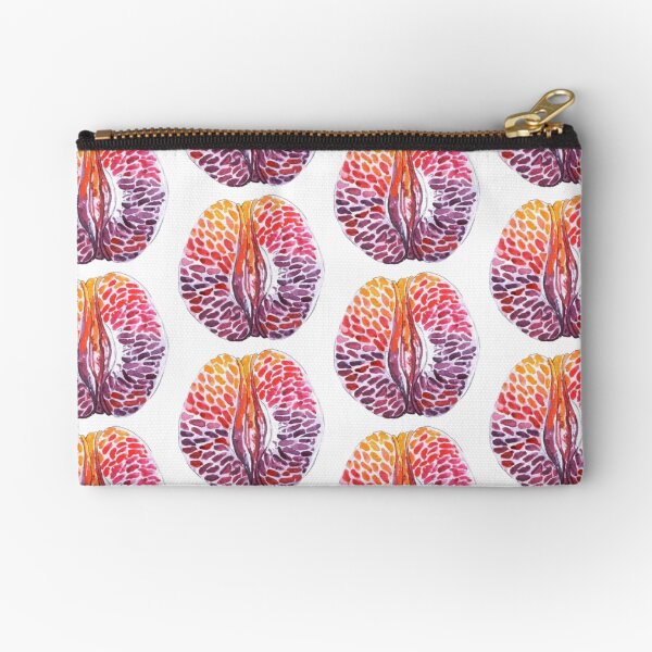 Blood Orange Zipper Pouch