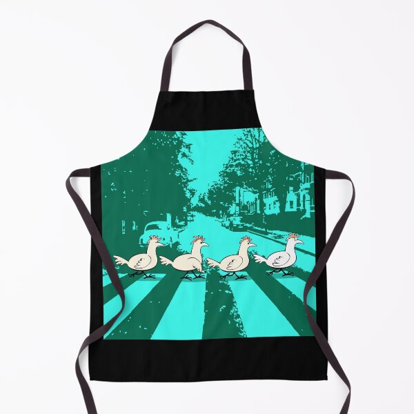 Item preview, chickens in abbey road designed and sold by Jaime Brash.