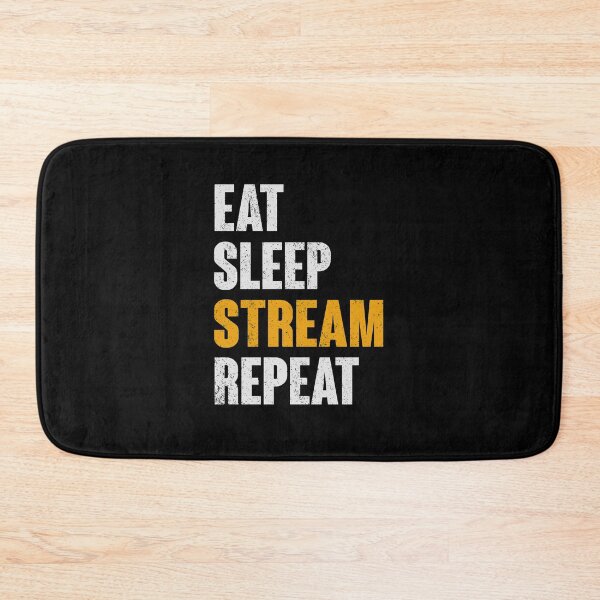 Item preview, Live Streamer Streamers Gaming Gamers - Eat Sleep designed and sold by Celinay99.