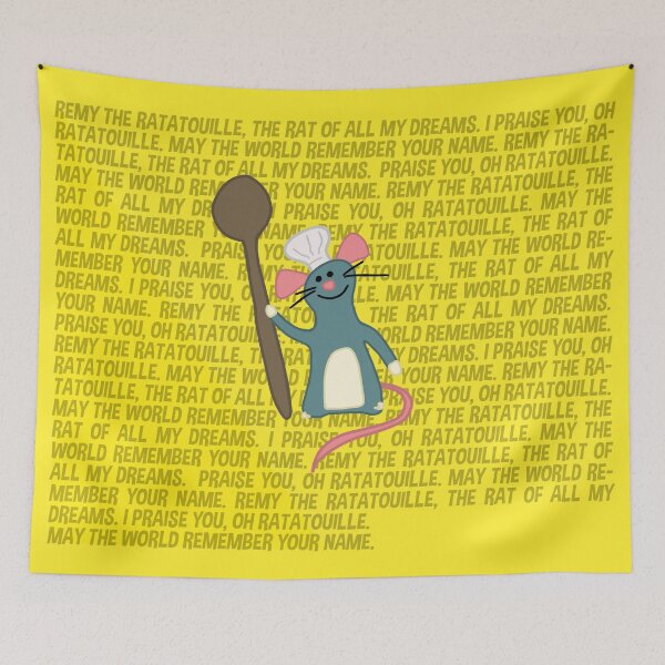 Artikelvorschau, Remy die Ratatouille, gelb entworfen und verkauft von stickersbyLexy-.