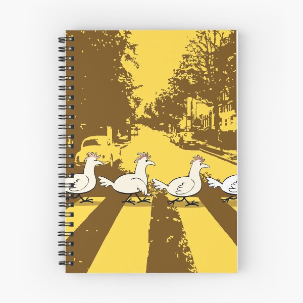 Item preview, Chickens in abbey road yellow designed and sold by Jaime Brash.