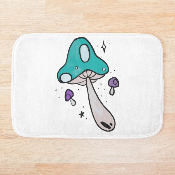 Item preview, Blue tri mushroom designed and sold by AwkwardCrow.