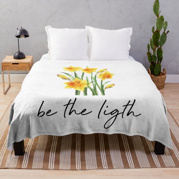 Item preview, Be the light yellow narcissus in watercolor designed and sold by latiendadearyam.