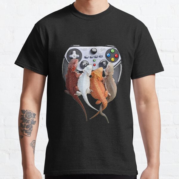 Item preview, Bearded Dragon Playing Video Game Reptiles Pagona Gamers designed and sold by Celinay99.