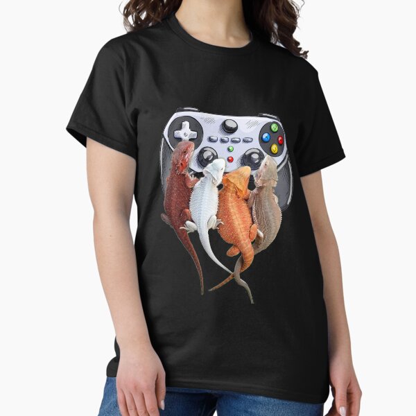 Item preview, Bearded Dragon Playing Video Game Reptiles Pagona Gamers designed and sold by Celinay99.