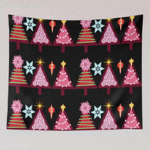 Item preview, Christmas Trees on Black designed and sold by Sharon Schwalbe.