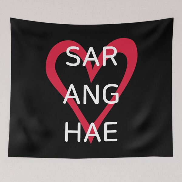 Item preview, Saranghae Heart K-pop K-Drama Love  designed and sold by haikustore.