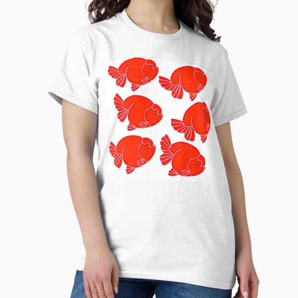 Vista previa del artículo con la obra «Goldfish Ranchu», diseñado y vendido por Nosnah.