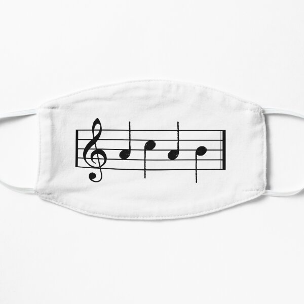 ACAB In Musical Notes Flat Mask