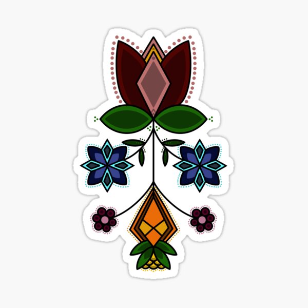 Vista previa del artículo con la obra «Florales», diseñado y vendido por Niibidoon.