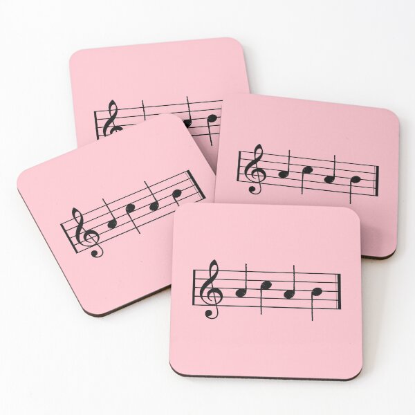 Item preview, ACAB In Musical Notes -Pink designed and sold by The Little Wood Cottage.