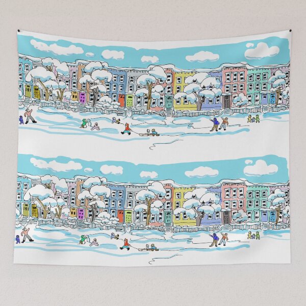 Item preview, Snow Day in The City designed and sold by Leslie Rogers Todder.