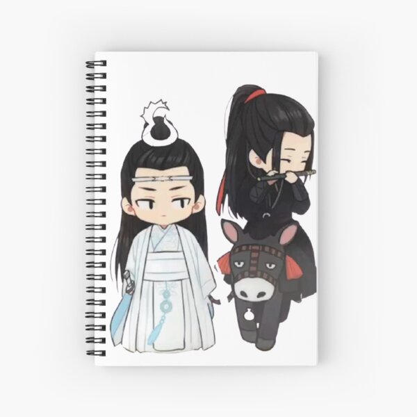 Wei Ying on Donkey  Spiral Notebook