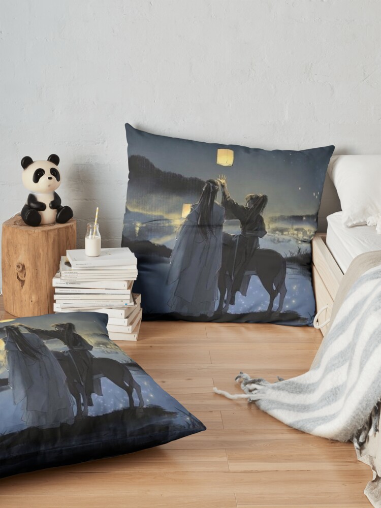 Alternate view of The Untamed Painting Floor Pillow