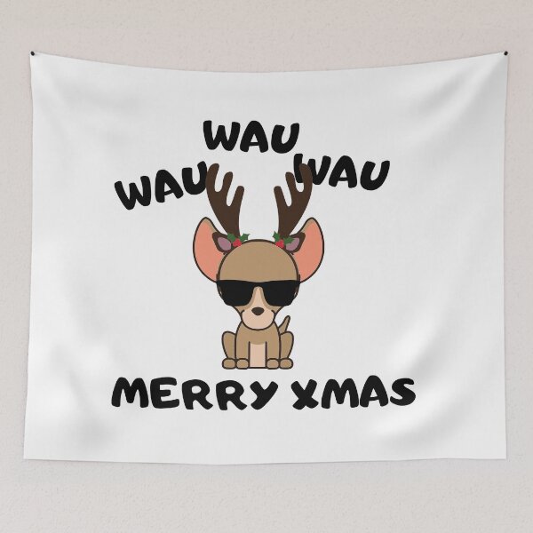 Item preview, Chihuahua xmas woof woof woof merry xmas designed and sold by OMdesigns93.