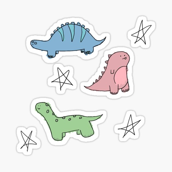 Derp Derp Dinos Stickers Only Sticker For Sale By Miabentley03 Redbubble
