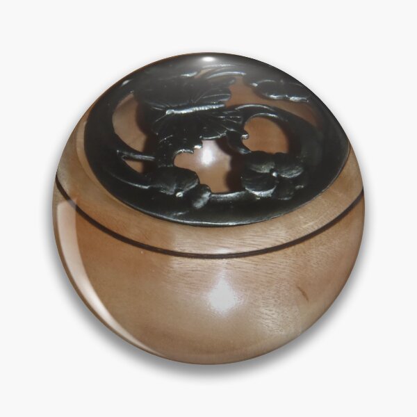 Item preview, Tasmanian Blue Gum potpuri bowl with pewter lid designed and sold by BigAndRed.