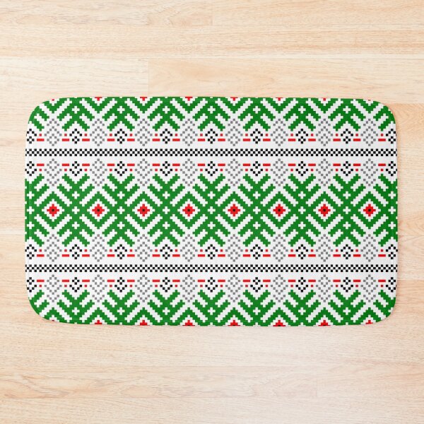 Item preview, Unity - Force Protection Abundance - Ethno Ukrainian Traditional Pattern - Slavic Ornament - Red Black Green designed and sold by GrandTartaria.