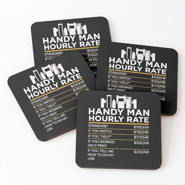 Item preview, handy man funny hourly rate designed and sold by Gloria312.