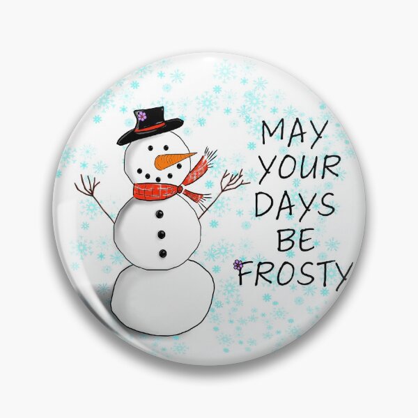 Aperçu de l'œuvre Sno Man Frosty Days créée et vendue par Roxanne Luna.