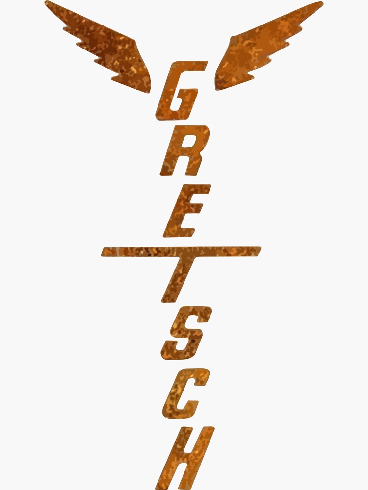 "Gretsch Winged Headstock" Sticker for Sale by JD333 Redbubble