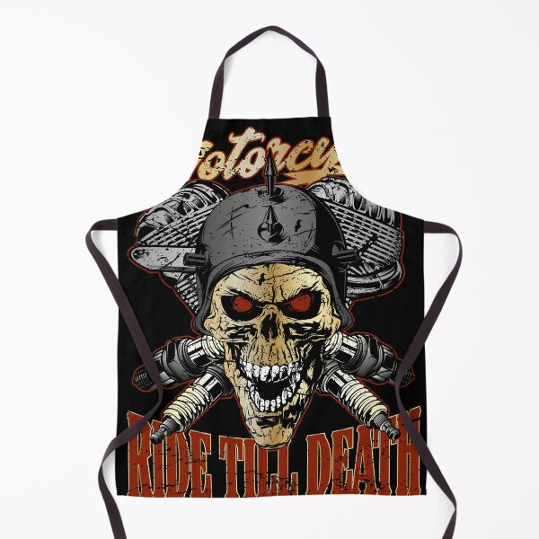 Item preview, Motorcycle Ride till Death Biker Skull designed and sold by MatSa007.